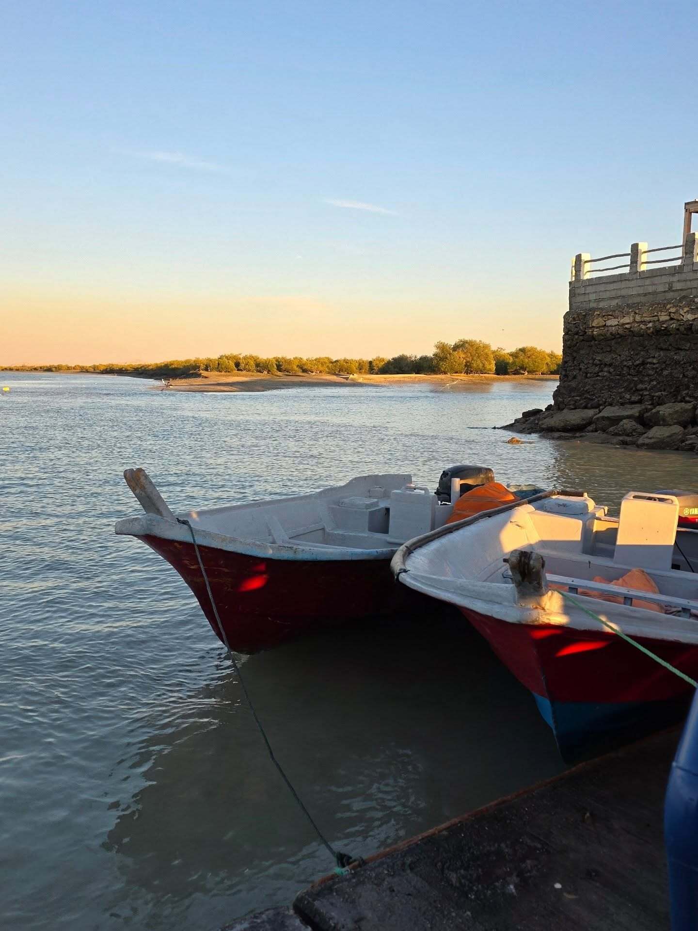 مینا مختاری به همراه همسرش بهرام رادان در قشم