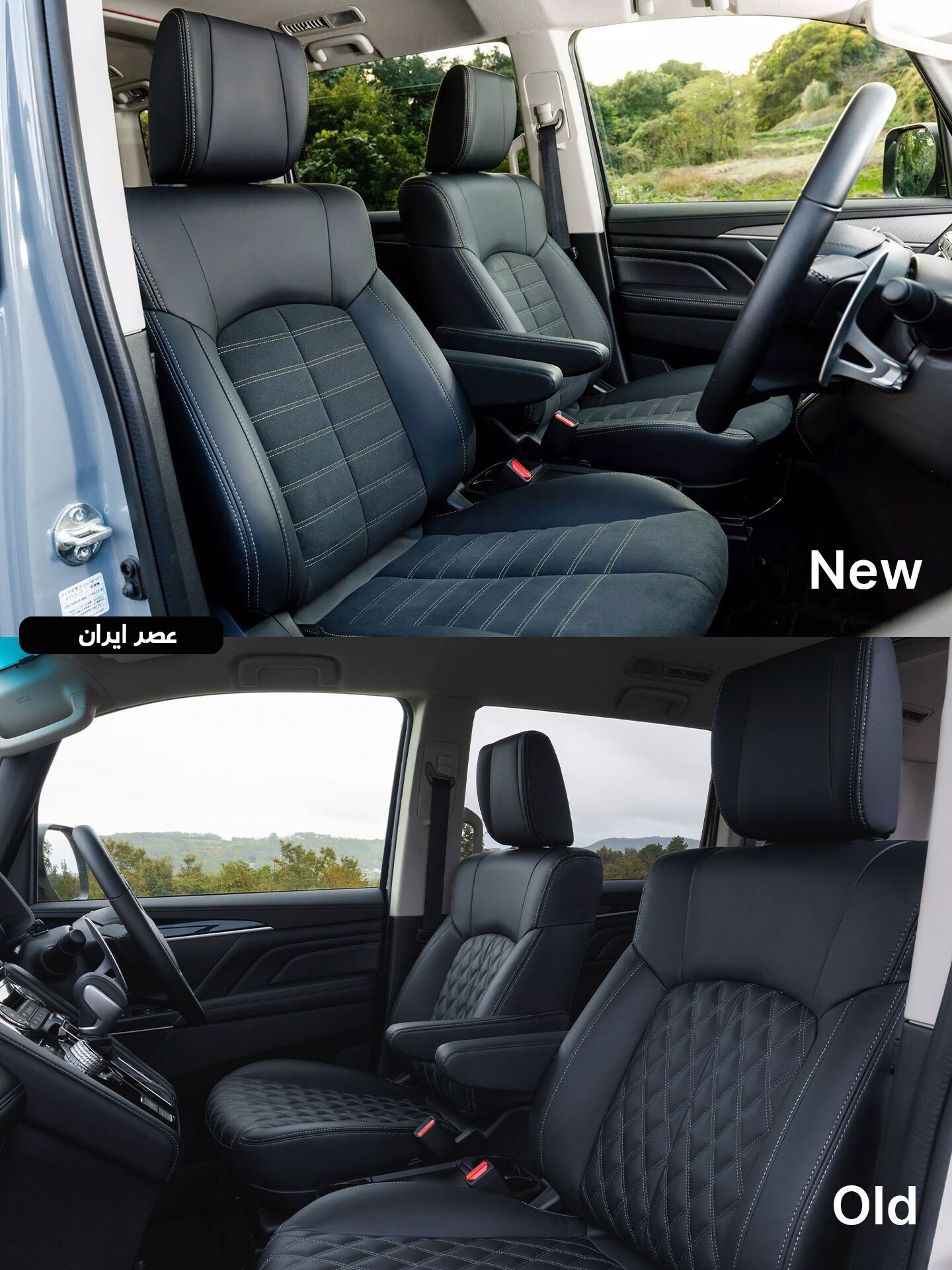 نمای جلوی خودروی میتسوبیشی دلیکا D:5 مدل ۲۰۲۵ با طراحی ایکس‌شکل (Dynamic Shield) و ارتفاع بلند شاسی در رنگ نقره‌ای.